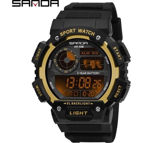 SANDA Watch for men relógio masculino мужские часы relojes para hombre Мужские кварцевые часы men orologio uomo mens watch