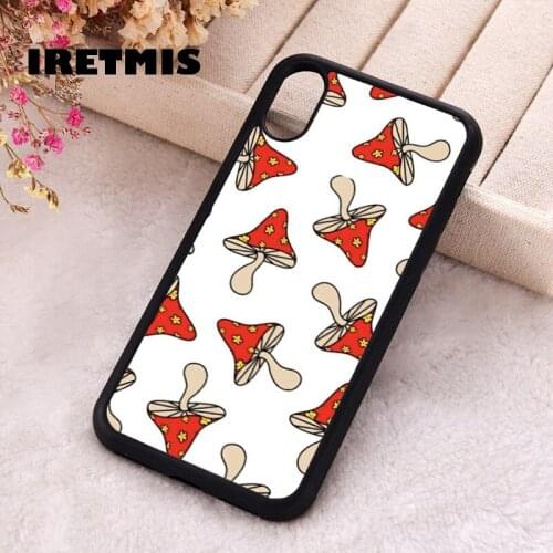 Iretmis 5 5S SE 2020 Phone Cover Case for iPhone 6 6S 7 8 Plus X Xs XR 11 12 Mini Pro Max Silicone TPU Mushrooms