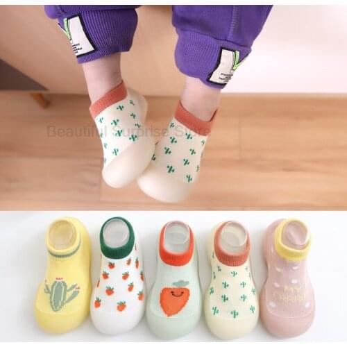 Baby Sock Shoes Anti-slip Spring Autumn Cartoon Small Fresh Breathable Shoes Baby Girl Baby Boy Soft Baby Boy Casual Shoes
