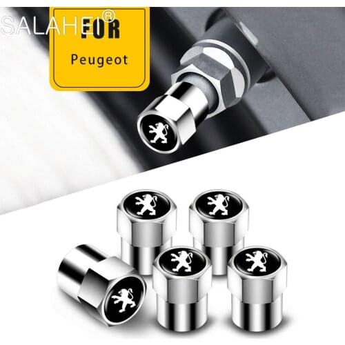 For Peugeot GT 206 207 208 301 307 308 407 507 508 408 308 406 2008 5008 3008 4008 5X Car Wheel Valve Caps Tyre Rim Stem Covers