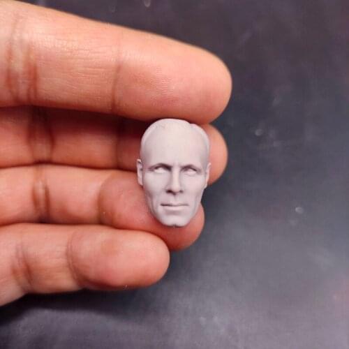Blank 1/12 Scale Ed Harris Major Konig Head Sculpt Unpainted Fit 6" ML Figure