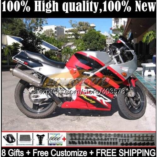 Body For HONDA VFR400 R V4 VFR400R 1989 1990 1991 1992 1993 35CL.41 RVF VFR 400 R RR CC NC30 89 90 91 92 93 Fairing Glossy red