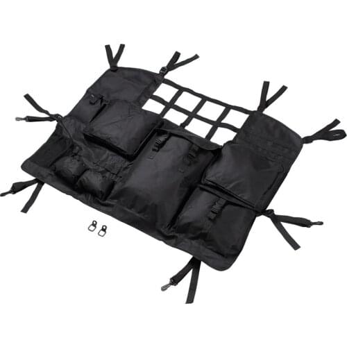 Multi-Pockets Trunk Storage Bag for Jeep Wrangler JK JL 2007-2019 4-Door Rear Boot Car Pet Dog Barrier Cargo Tools Organizer