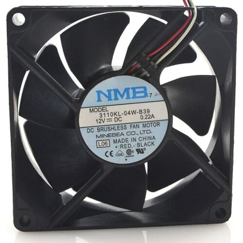 New original 8025 3110KL-04W-B39 12V 0.22A three-wire cooling fan
