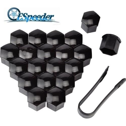 ESPEEDER 20pcs 19mm Auto Hub Screw Cover Dust Proof Car Wheel Nut Caps Car Wheel Auto Hub Screw Cover Special Socket Car Styling