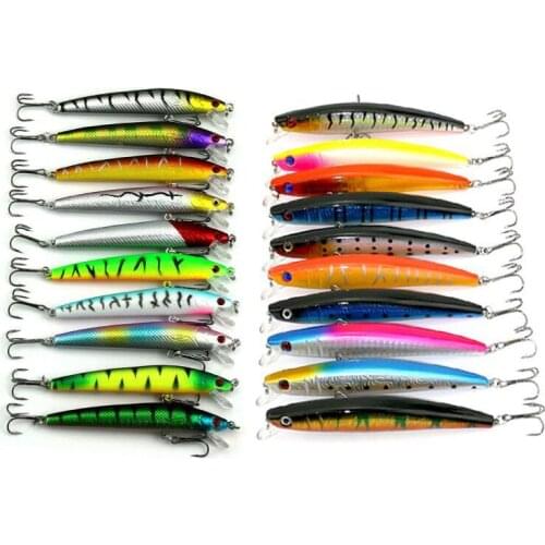 10PCS/Lot Lumino Fishing Bait 11.2G 8.5G Fishing Bait Mino Bionic Hard Bait Large Sea Fishing Imitating Fish Rushing Away