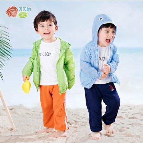 Bornbay Baby Boy Sun Protection Jacke sunscreen summer clothes Baby Coat Outerwear kids thin outerwear long sleeve solid coats