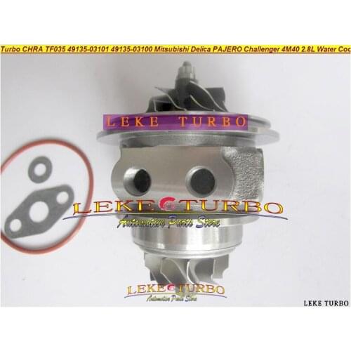 Free Ship TURBO Cartridge CHRA TF035 49135-03101 49135-03110 Water Cooled Turbocharger For Mitsubishi PAJERO Delica 4M40 2.8L D