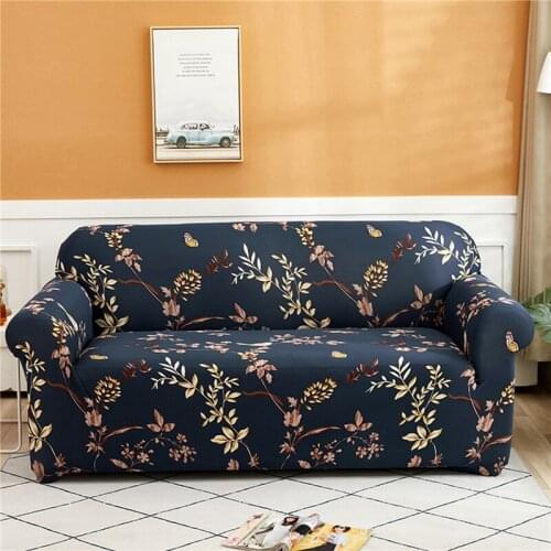 Corner Sofa Cover Elastic For Living Room Leaf Flower 2 3 Seater L Shaped Peninsula Case Stretch Slipcover Couch Cover Protector