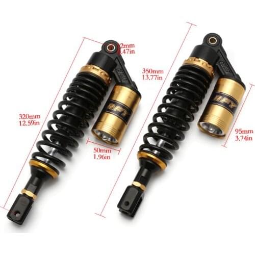 320mm Rear Motorcycle Shock Absorbers Suspension Eye to Clevis Universal for Kawasaki Honda Yamaha Suzuki