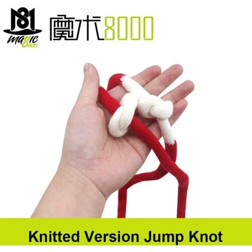 Magic Prop Knitted Version Jump Knot Classic Rope Magic Tricks Close-up Magic Toys