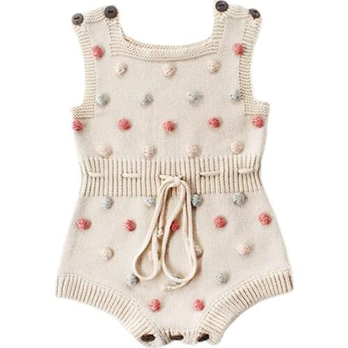 Toddler Infant Baby Girl One-Pieces Sweater knitted Wool Jumpsuit
