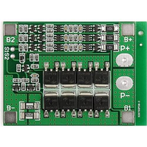 3 String 12V 25A 18650 Lithium Ion Battery Protection Board 11.1V 12.6V with Balanced Lithium Battery Protection Circuit Board
