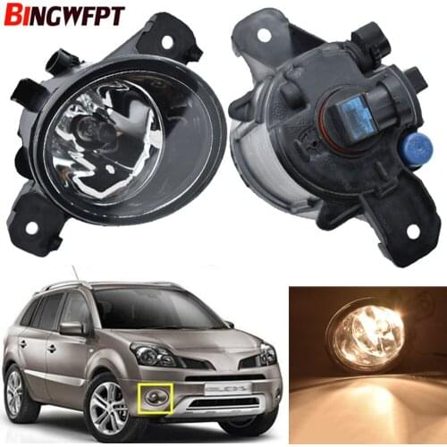 1pair Fog Lamp Assembly Super Bright LED Fog Light For Renault Koleos (HY_) 2008 2009 2010 2011 2012 2013 2014 2015 Halogen Lamp