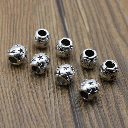 10pcs Metal Tube Spacer Beads for Jewelry Making, Tibetan Silver, fits DIY Handmade Necklace Bracelet Necklace Findings Craft
