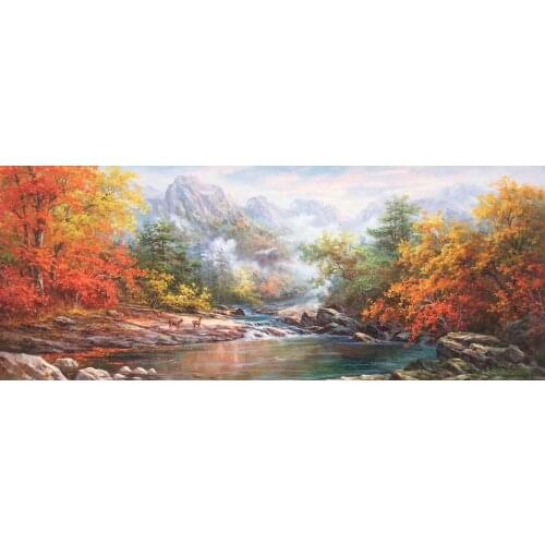 100%HandPainted High Quality Oil Painting on Canvas European-style landscape Canvas Painting Wall Art Picture for HomeDecoration