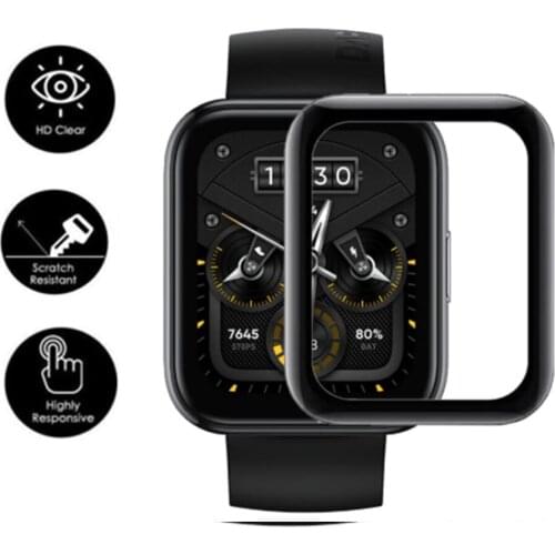 3pc/ lots Screen Protector Film For Realme Watch 2 Pro SmartWatch Protective Film 3D Full Clear TPU Soft Ultra-thin Curved Cover
