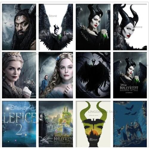 5d Diy Diamond Painting Disney Maleficent Mistress Of Evil Movie Poster Cartoon Diamond Mosaic Cross Stitch Kits Home Decor Gift