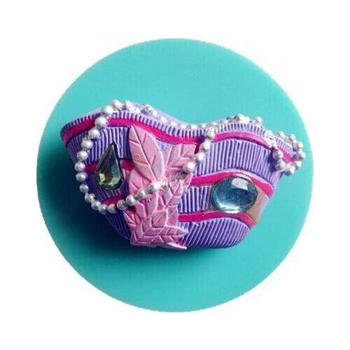 Free shipping DIY beautiful bag modelling chocolate mold silicon fondant Cake decoration mold wholesale fondant mold