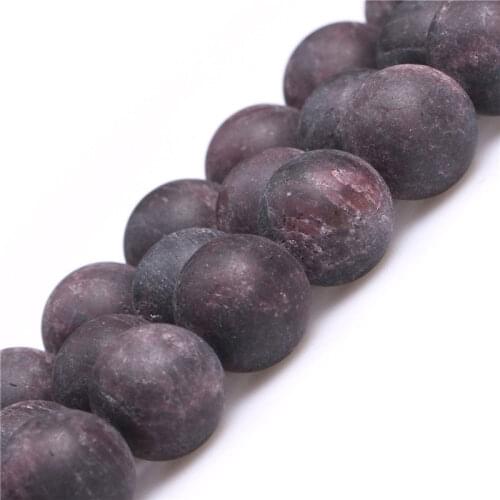 4-12mm Round Matte Frost Dark Red Garnet Beads For Jewelry Making Beads Bracelets For Women 15'' Needlework DIY Beads Trinket