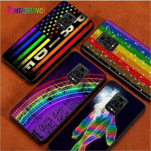 Homosexual Rainbow For Xiaomi Redmi Note10 10S 9T 9S 9 8T 8 7 6 5A 5 4 4X Prime Pro Max Black Phone Case