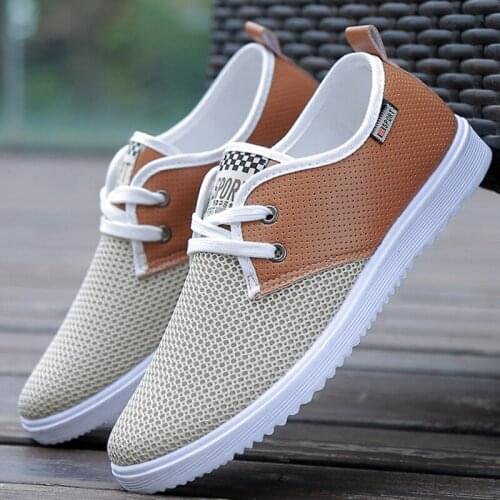 Breathable Mesh Sports Shoes Boys Comfortable Flat Bottom Sports Cheap Mens 2021 Fashion Shoes Mens Casual Sports Shoes