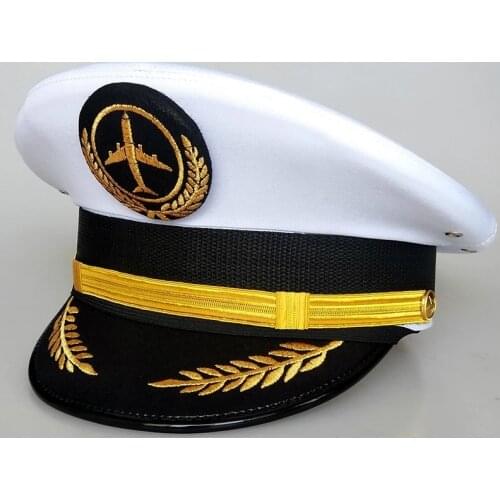 Pilot Hats Aircraft Emblem Visor Hat Men Military for Flight Attendant Accessories Aeronautica Militare Airplane Pilot Caps
