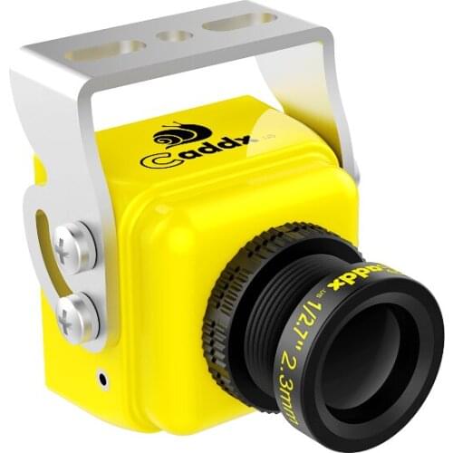 CADDX.US Turbo S1 1/3 CCD 600TVL IR Blocked FPV Camera Yellow/Green NTSC/PAL DC 5V-40V Wide Voltage
