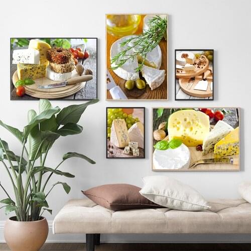 HD Cheese Butter Prints Pictures Fruit Paintings Kitchen Room Decor Canvas View Gift Poster Wall Artwork For Living Room Arts