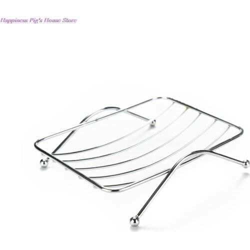 High Quality Brief Stainless Steel Bathroom Soap Dishes Box Sponge Holder Soap Tray For Bathroom Kitchen