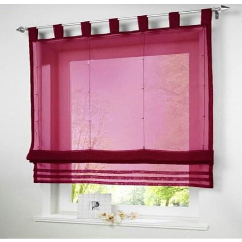 Short Tulle Curtain Translucidus Curtain Sheer valance Screening Panel for Bedroom Balcony Kitchen Window cortinas para la sala