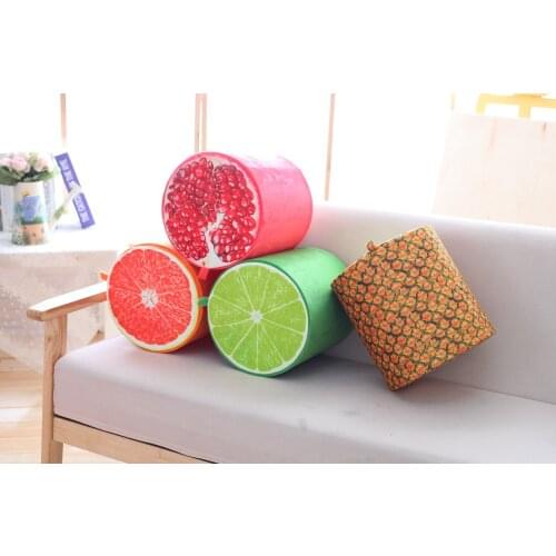 Creative Plush Simulation Fruit Storage Stool Bag Adult Children Chair Cute Special Home Small Board Direct Sales