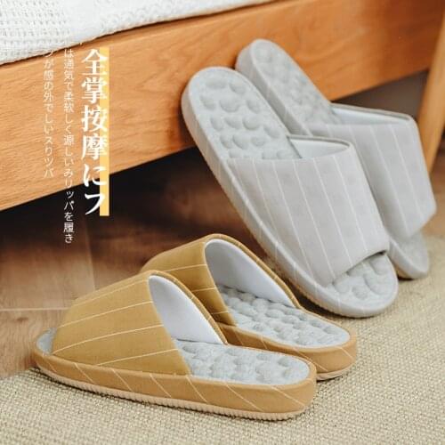 Massage Acupoint Pedicure Slippers Non-Slip Sole Men Indoor Universal Female Couple Home Thick Sole Wear-Resistant Shoes Women