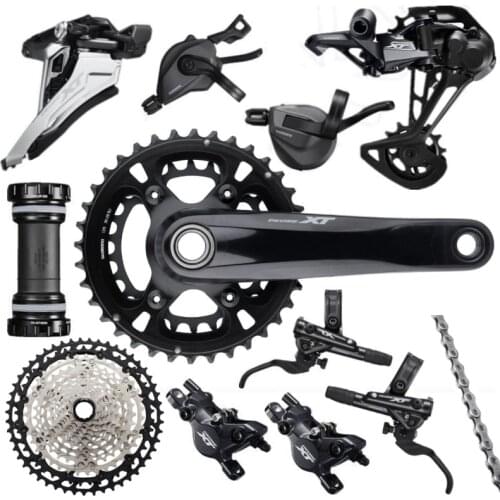 SHIMANO XT M8100 Groupset 24 Speed 26-36T 170 175MM Crankset Mountain Bike Groupset 2x12-Speed 45T 10-51T
