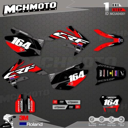 Customized Team Graphics Backgrounds Decals 3M Custom Stickers For 04-19 CRF250X