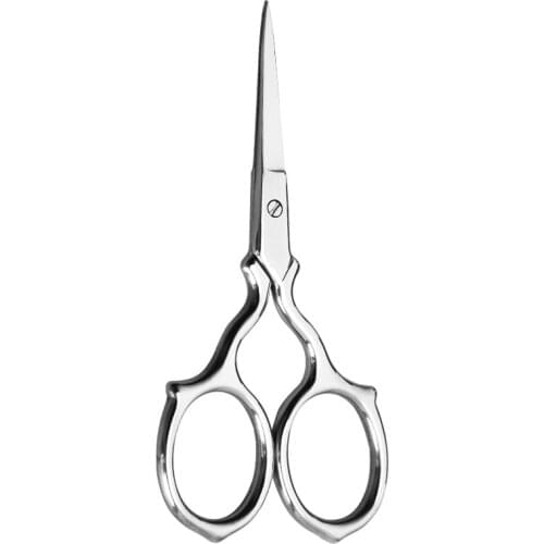 Stainless Steel eyebrow comb scissors manicure nail cuticle Trimmer scissor Beauty Makeup Facial Hair Remover Tool