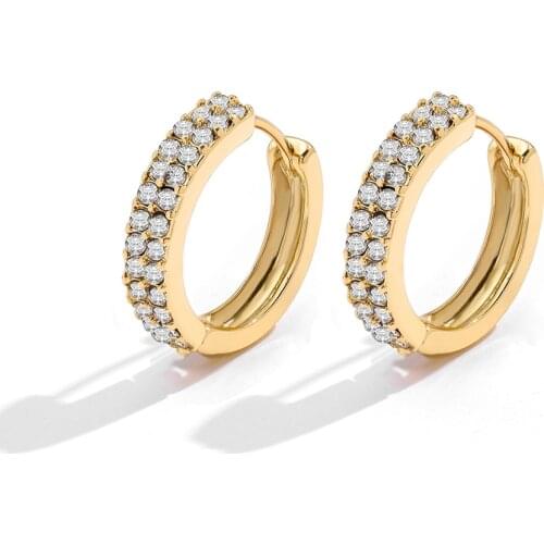 New Fashion Crystal Zircon Small Hoop Earrings Charm Huggies for Women Ear Rings Circle Cartilage Gold Earrings Jewelry 2020