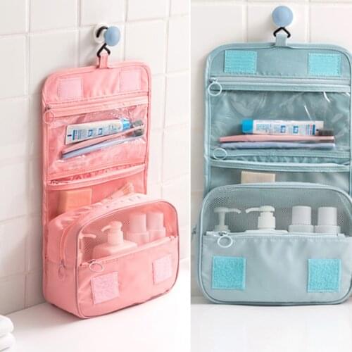 Portable Wash Gargle Storage Bags Waterproof Washing BagTravel Hanging Washing Bag Large Capacity Receiving makeup Bag