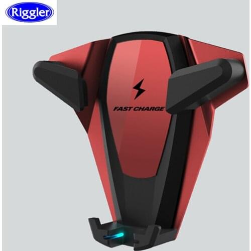 Qi Wireless Charge Car Mount for Huawei Mate20Pro iphone XS MAX XR XS X 8 10W Fast Charge Bracket