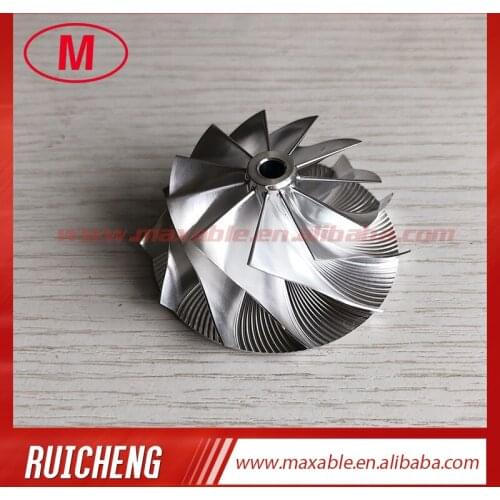 RHF5H 43.26/56.00mm 11+0blades High performance turbo billet/milling/aluminum 2618 compressor wheel for VF38/VF40/VF54