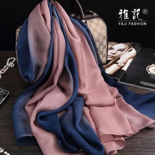 Print Shawls Vintage Scarves 100% Pure Silk Scarf Ladies 2020 New Hangzhou Silk Natural Foulard Femme Real Silk Wraps for Women