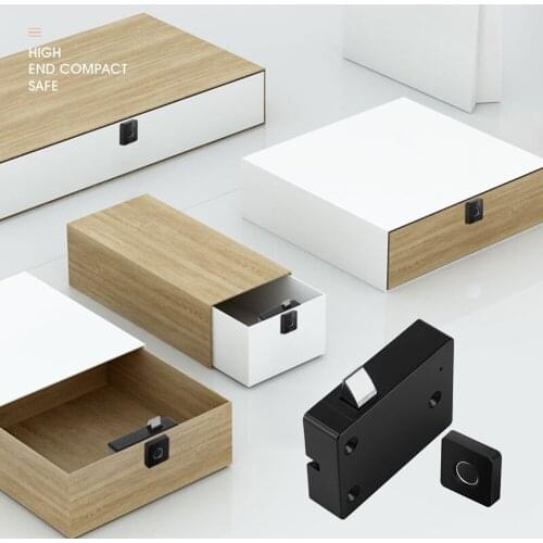 Smart Fingerprint Lock Anti-theft Electronic File Storage Cabinet Keyless for Furniture Drawer Box Home Office