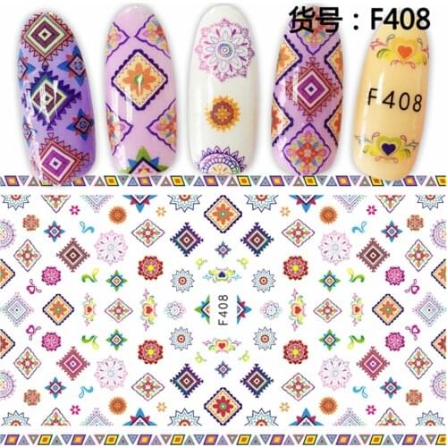 SUPER THIN SELF ADHENSIVE 3D NAIL ART NAIL SLIDER STICKER FLOWER PETALS HEART CHAIN SPORT DANCE PAISLEY PATTERN F399-408