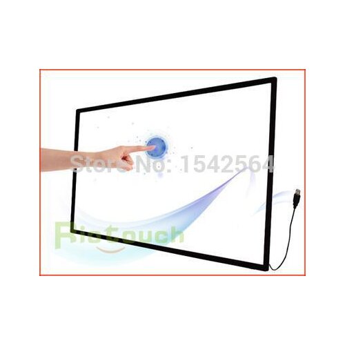 Ultra thin 42 inch 2 points IR touch screen frame aluminum open frame IR touch screen overlay