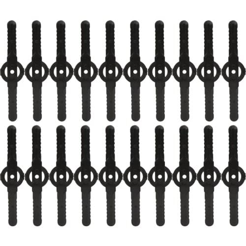 20Pcs Lawn Mower Long Blade Safety Plastic Mowing Machine Parts Accessories Lawn Care Tool Plastic Lawn Mower Long Blade