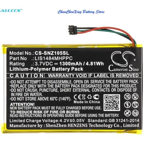 Cameron Sino 1300mAh Battery LIS1484MHPPC for Sony NWZ-Z1050, NWZ-Z1050N, NWZ-Z1060, NWZ-Z1070