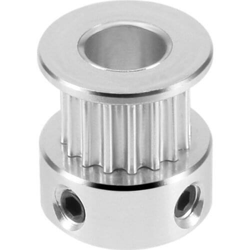 Aluminum GT2 16 Teeth 6mm Bore Timing Belt Pulley Flange Synchronous Wheel for 3D Printer