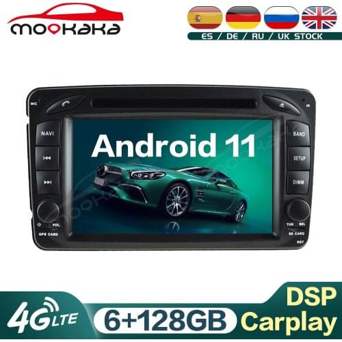 For Mercedes Benz W203 W209 W463 W168 1998+ Android 11 128GB Car Multimedia Player GPS Navigation Audio Stereo Unit Carplay DSP