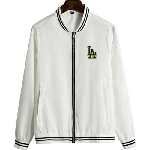 2020 New Arrival Couples Zipper Baseball Uniform Custom Wholesale Short Letter Rib Sleeve Casual Bomber Jacket Brand Clothing