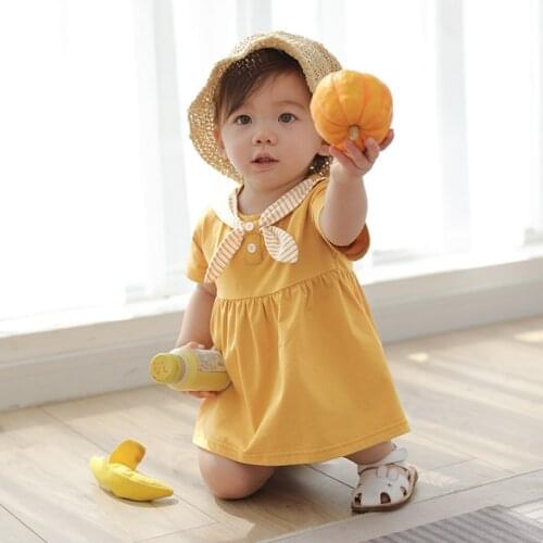 Baby Dress Newborn Girls Clothes Summer 6M- 6 Years Girls Clothing Toddler Outfits Tie New Brand for Children Baby Clothing
